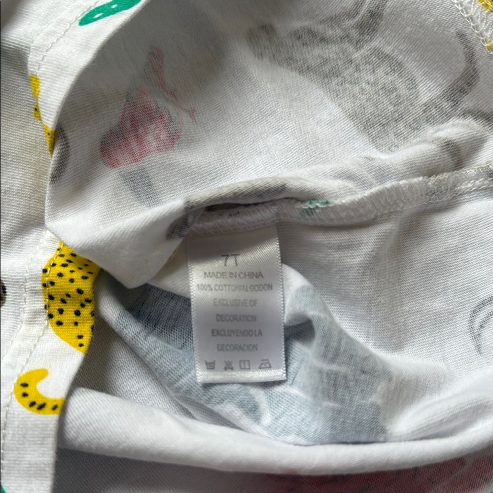 Kids Animal Print T-Shirt, size 7 - Picture 3 of 6